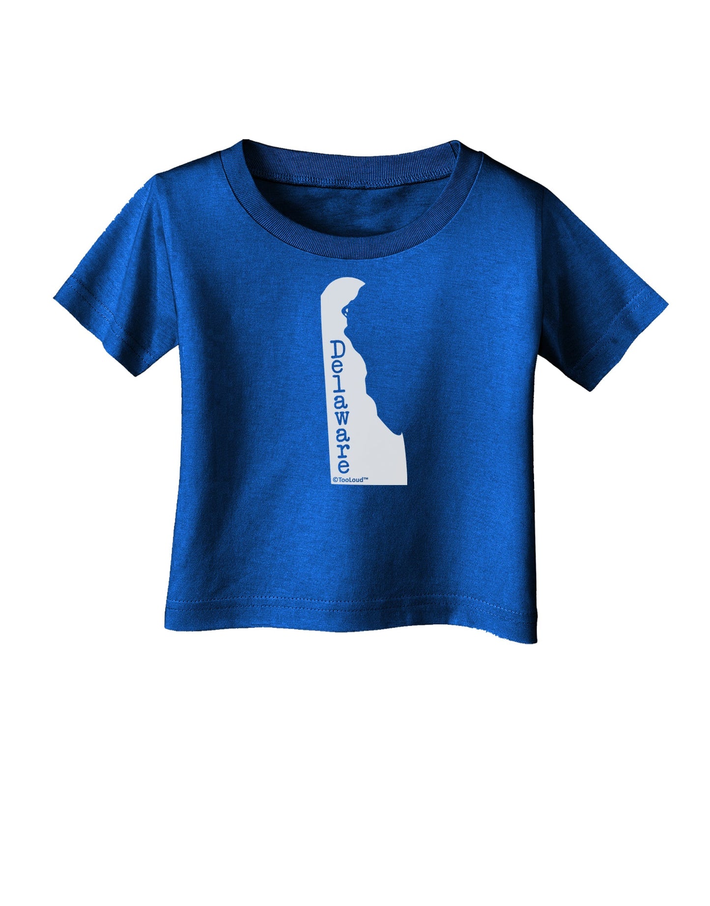 Delaware - United States Shape Infant T-Shirt Dark by TooLoud-Infant T-Shirt-TooLoud-Royal-Blue-06-Months-Davson Sales