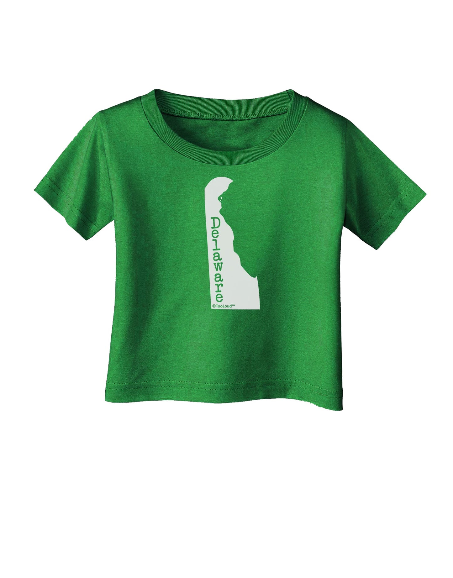 Delaware - United States Shape Infant T-Shirt Dark by TooLoud-Infant T-Shirt-TooLoud-Clover-Green-06-Months-Davson Sales