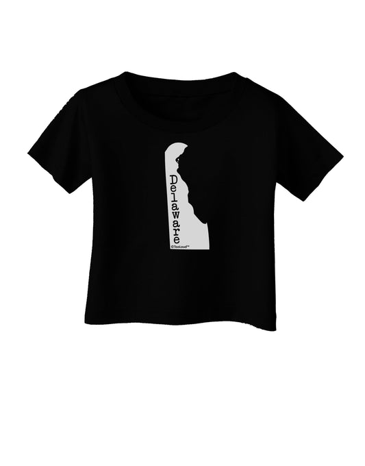 Delaware - United States Shape Infant T-Shirt Dark by TooLoud-Infant T-Shirt-TooLoud-Black-06-Months-Davson Sales