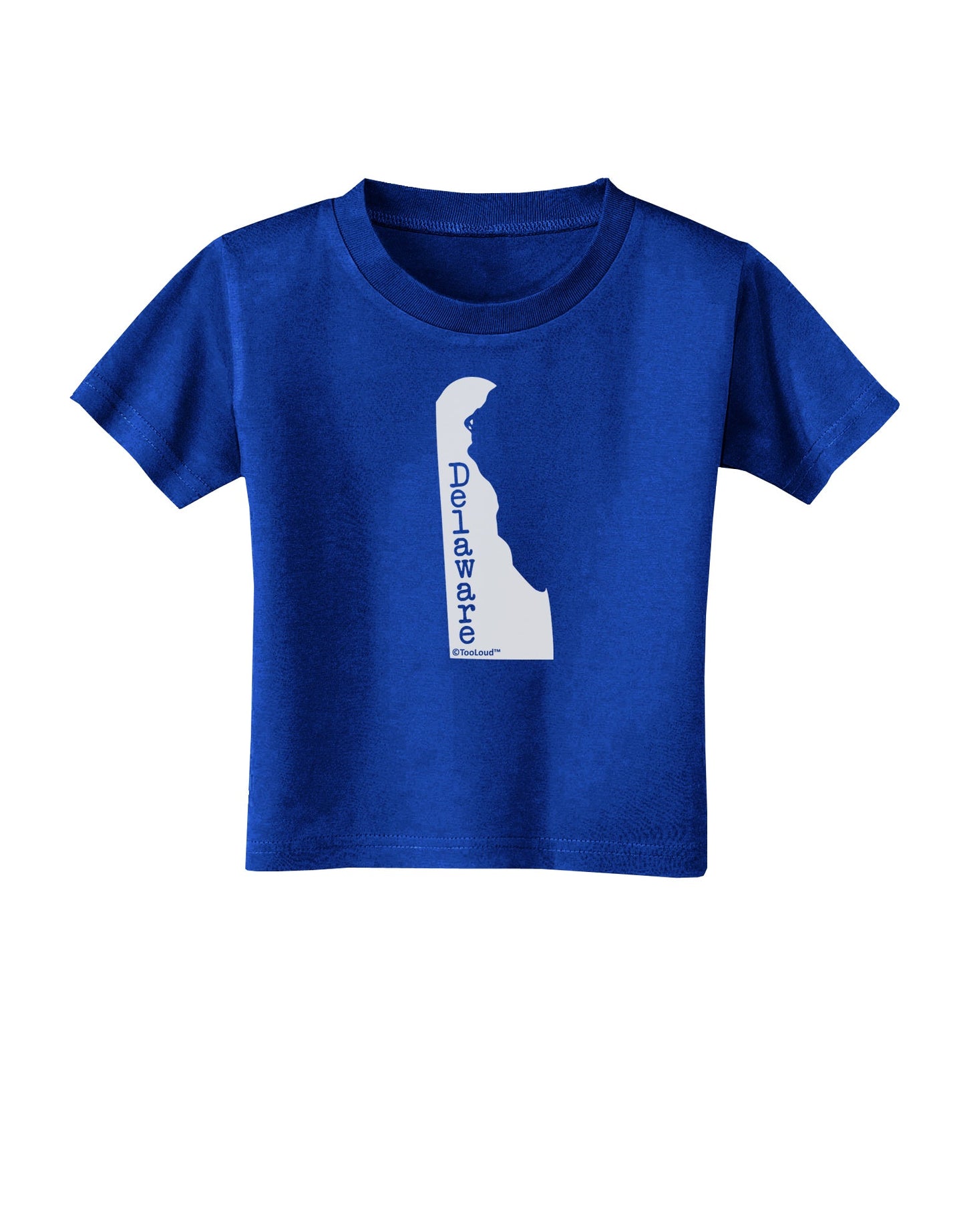 Delaware - United States Shape Toddler T-Shirt Dark by TooLoud-Toddler T-Shirt-TooLoud-Royal-Blue-2T-Davson Sales