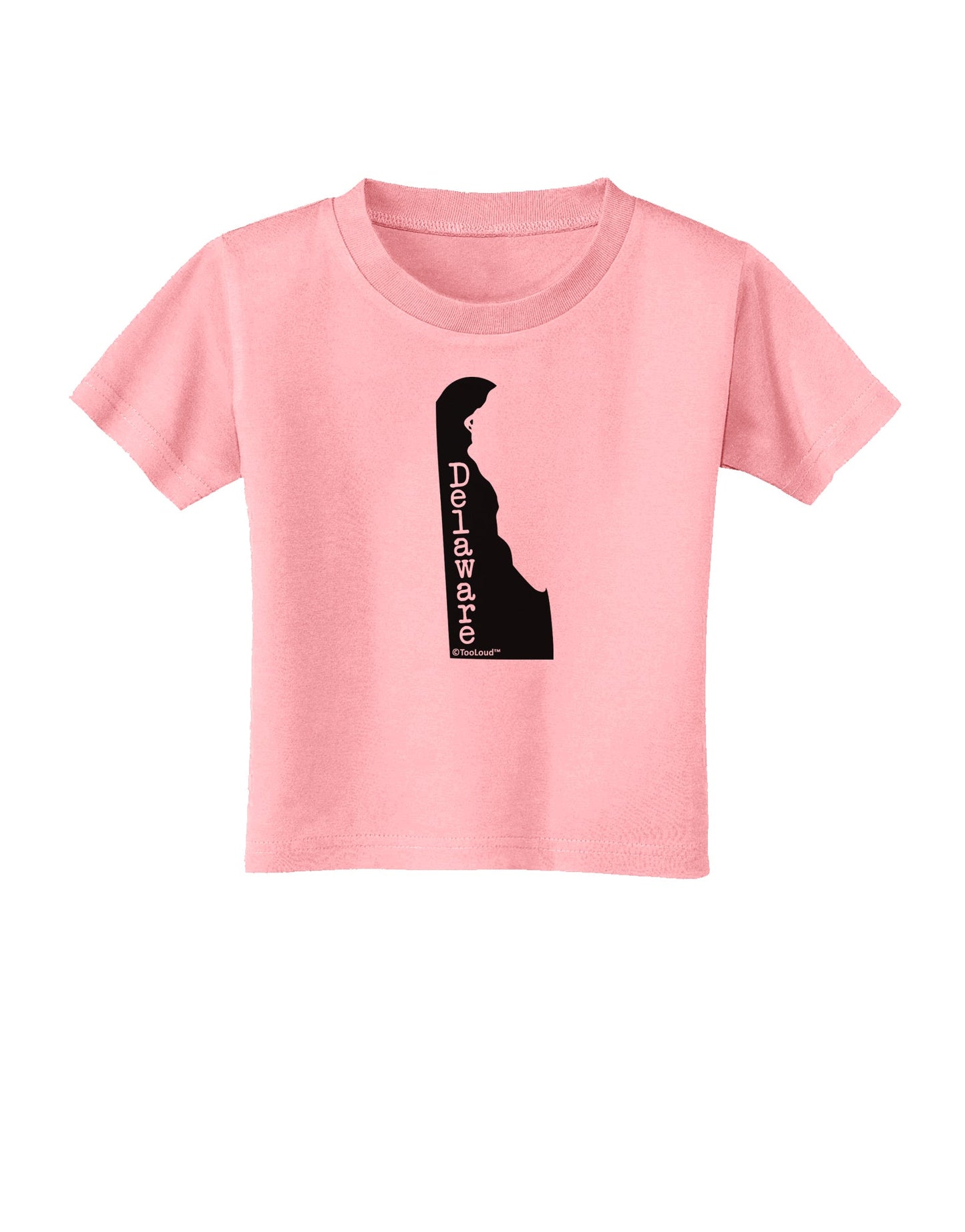 Delaware - United States Shape Toddler T-Shirt by TooLoud-Toddler T-Shirt-TooLoud-Candy-Pink-2T-Davson Sales