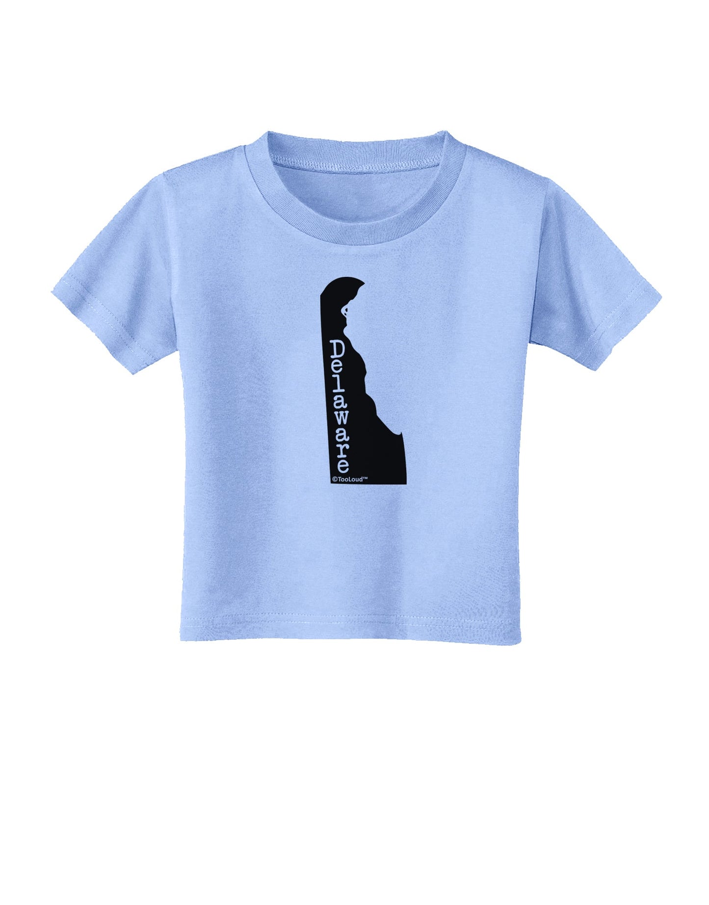 Delaware - United States Shape Toddler T-Shirt by TooLoud-Toddler T-Shirt-TooLoud-Aquatic-Blue-2T-Davson Sales