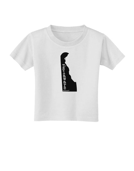 Delaware - United States Shape Toddler T-Shirt by TooLoud-Toddler T-Shirt-TooLoud-White-2T-Davson Sales