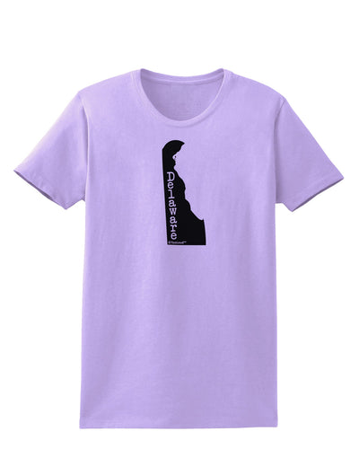 Delaware - United States Shape Womens T-Shirt by TooLoud-Womens T-Shirt-TooLoud-Lavender-X-Small-Davson Sales