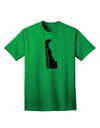 Delaware - United States Silhouette Adult T-Shirt by TooLoud-Mens T-shirts-TooLoud-Kelly-Green-Small-Davson Sales