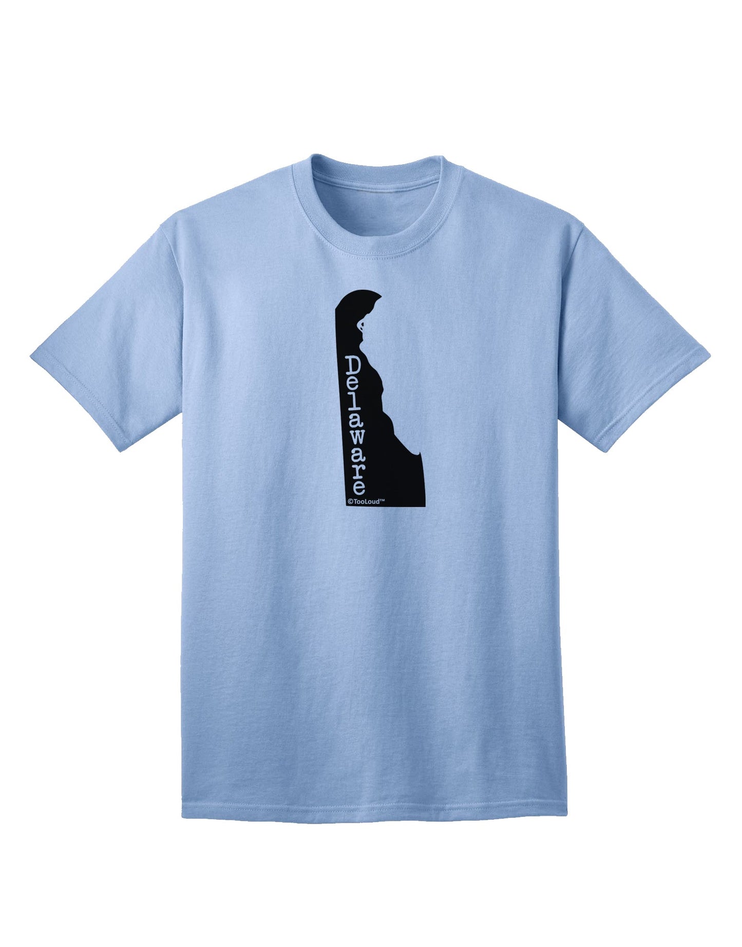 Delaware - United States Silhouette Adult T-Shirt by TooLoud-Mens T-shirts-TooLoud-Light-Blue-Small-Davson Sales
