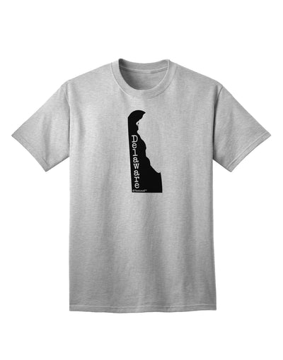 Delaware - United States Silhouette Adult T-Shirt by TooLoud-Mens T-shirts-TooLoud-AshGray-Small-Davson Sales