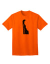 Delaware - United States Silhouette Adult T-Shirt by TooLoud-Mens T-shirts-TooLoud-Orange-Small-Davson Sales