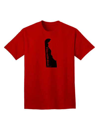 Delaware - United States Silhouette Adult T-Shirt by TooLoud-Mens T-shirts-TooLoud-Red-Small-Davson Sales