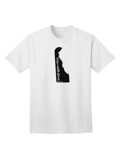 Delaware - United States Silhouette Adult T-Shirt by TooLoud-Mens T-shirts-TooLoud-White-Small-Davson Sales