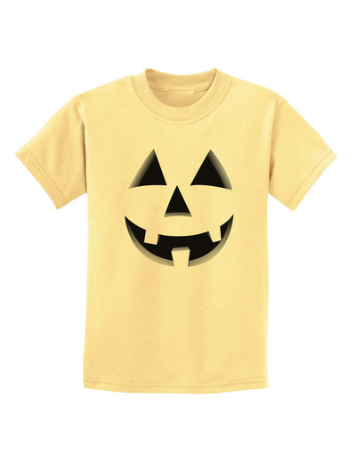 Delightful Jack O' Lantern Pumpkin Face - A Children's T-Shirt Collection for Joyful Moments-Mens T-shirts-TooLoud-Daffodil-Yellow-X-Small-Davson Sales