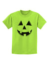 Delightful Jack O' Lantern Pumpkin Face - A Children's T-Shirt Collection for Joyful Moments-Mens T-shirts-TooLoud-Lime-Green-X-Small-Davson Sales
