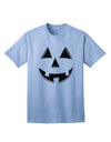 Delightful Jack O' Lantern Pumpkin Face - Adult T-Shirt for Festive Fun-Mens T-shirts-TooLoud-Light-Blue-Small-Davson Sales