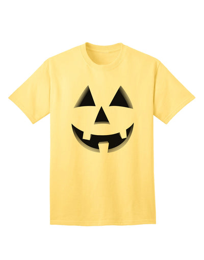 Delightful Jack O' Lantern Pumpkin Face - Adult T-Shirt for Festive Fun-Mens T-shirts-TooLoud-Yellow-Small-Davson Sales