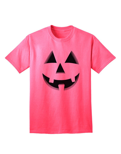 Delightful Jack O' Lantern Pumpkin Face - Adult T-Shirt for Festive Fun-Mens T-shirts-TooLoud-Neon-Pink-Small-Davson Sales