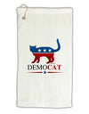 DemoCAT Micro Terry Gromet Golf Towel 11&#x22;x19-Golf Towel-TooLoud-White-Davson Sales