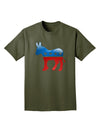 Democrat Bubble Symbol Adult Dark T-Shirt-Mens T-Shirt-TooLoud-Military-Green-Small-Davson Sales