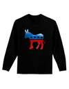 Democrat Bubble Symbol Adult Long Sleeve Dark T-Shirt-TooLoud-Black-Small-Davson Sales