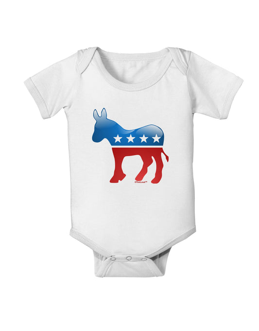 Democrat Bubble Symbol Baby Romper Bodysuit-Baby Romper-TooLoud-White-06-Months-Davson Sales