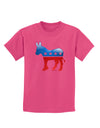 Democrat Bubble Symbol Childrens Dark T-Shirt-Childrens T-Shirt-TooLoud-Sangria-X-Small-Davson Sales