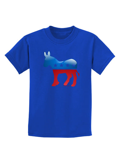 Democrat Bubble Symbol Childrens Dark T-Shirt-Childrens T-Shirt-TooLoud-Royal-Blue-X-Small-Davson Sales