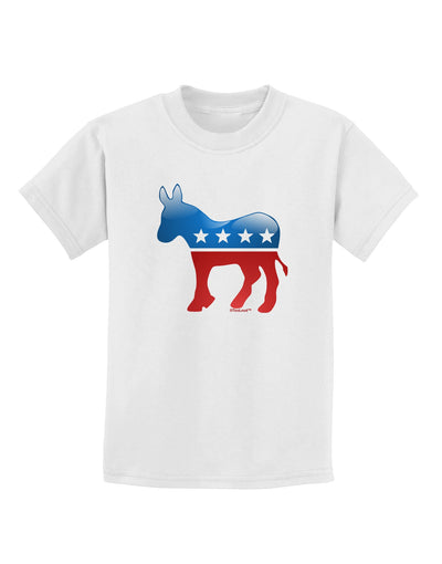 Democrat Bubble Symbol Childrens T-Shirt-Childrens T-Shirt-TooLoud-White-X-Small-Davson Sales