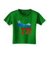 Democrat Bubble Symbol Toddler T-Shirt Dark-Toddler T-Shirt-TooLoud-Clover-Green-2T-Davson Sales