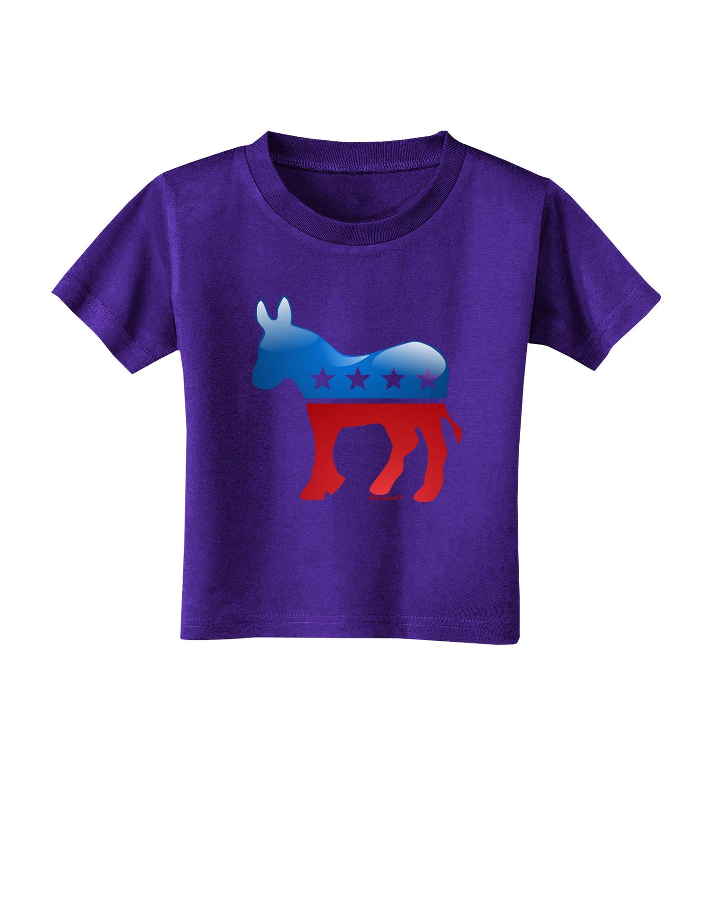 Democrat Bubble Symbol Toddler T-Shirt Dark-Toddler T-Shirt-TooLoud-Purple-2T-Davson Sales