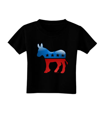 Democrat Bubble Symbol Toddler T-Shirt Dark-Toddler T-Shirt-TooLoud-Black-2T-Davson Sales