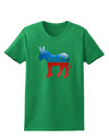 Democrat Bubble Symbol Womens Dark T-Shirt-TooLoud-Kelly-Green-X-Small-Davson Sales