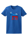 Democrat Bubble Symbol Womens Dark T-Shirt-TooLoud-Royal-Blue-X-Small-Davson Sales