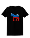 Democrat Bubble Symbol Womens Dark T-Shirt-TooLoud-Black-X-Small-Davson Sales