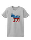 Democrat Bubble Symbol Womens T-Shirt-Womens T-Shirt-TooLoud-AshGray-X-Small-Davson Sales