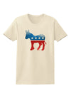 Democrat Bubble Symbol Womens T-Shirt-Womens T-Shirt-TooLoud-Natural-X-Small-Davson Sales