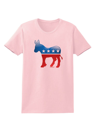 Democrat Bubble Symbol Womens T-Shirt-Womens T-Shirt-TooLoud-PalePink-X-Small-Davson Sales