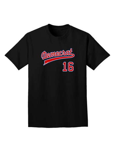 Democrat Jersey 16 Adult Dark T-Shirt-Mens T-Shirt-TooLoud-Black-Small-Davson Sales