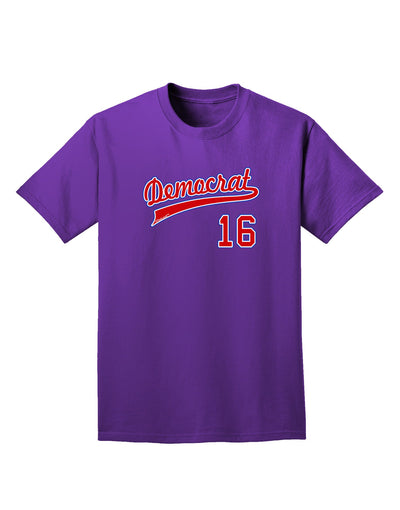 Democrat Jersey 16 Adult Dark T-Shirt-Mens T-Shirt-TooLoud-Purple-Small-Davson Sales