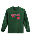 Democrat Jersey 16 Adult Long Sleeve Dark T-Shirt-TooLoud-Dark-Green-Small-Davson Sales