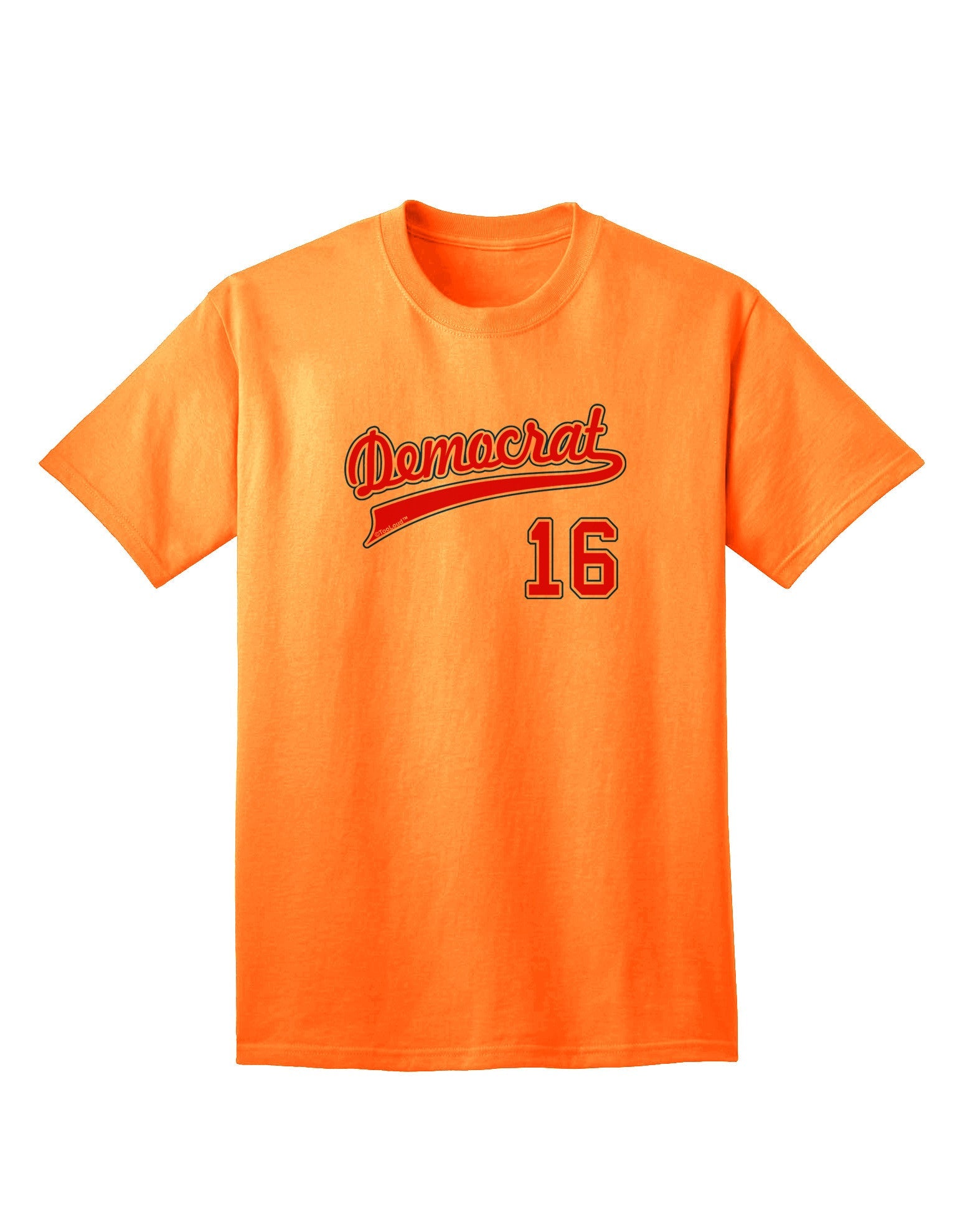 Democrat Jersey 16 Adult T-Shirt-unisex t-shirt-TooLoud-Neon-Orange-Small-Davson Sales