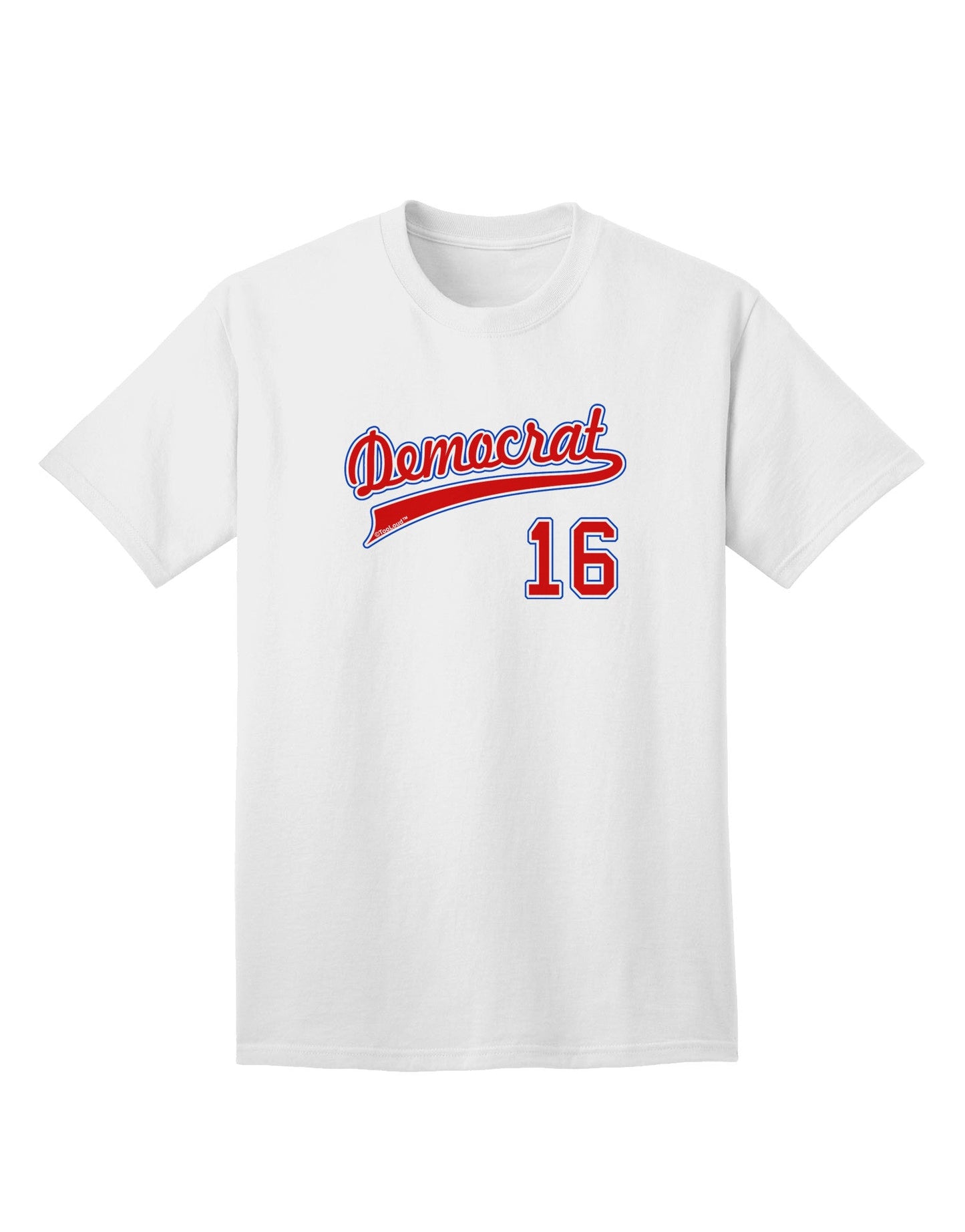 Democrat Jersey 16 Adult T-Shirt-unisex t-shirt-TooLoud-White-Small-Davson Sales