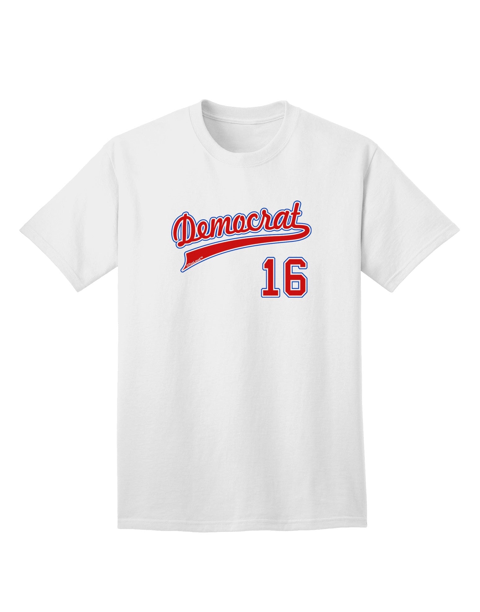 Democrat Jersey 16 Adult T-Shirt-unisex t-shirt-TooLoud-White-Small-Davson Sales