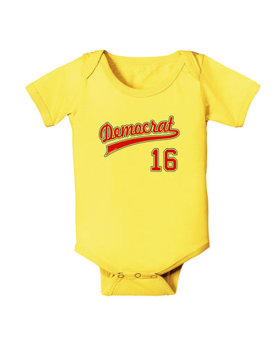 Democrat Jersey 16 Baby Romper Bodysuit-Baby Romper-TooLoud-Yellow-06-Months-Davson Sales