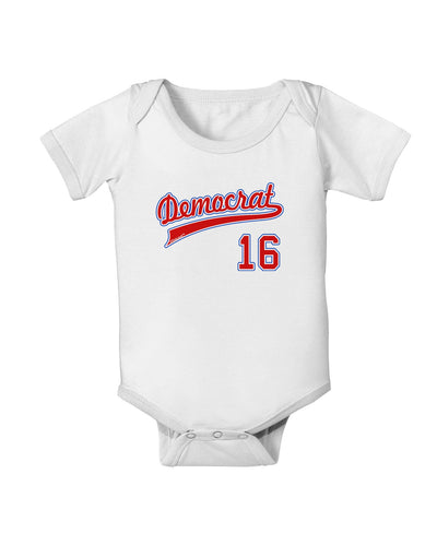 Democrat Jersey 16 Baby Romper Bodysuit-Baby Romper-TooLoud-White-06-Months-Davson Sales