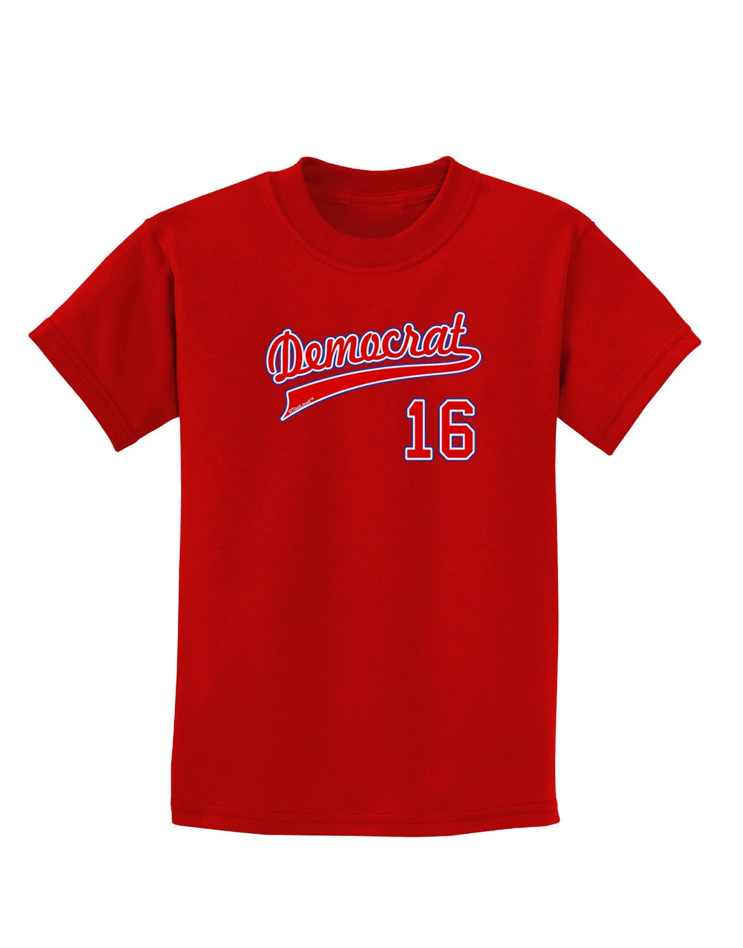Democrat Jersey 16 Childrens Dark T-Shirt-Childrens T-Shirt-TooLoud-Red-X-Small-Davson Sales