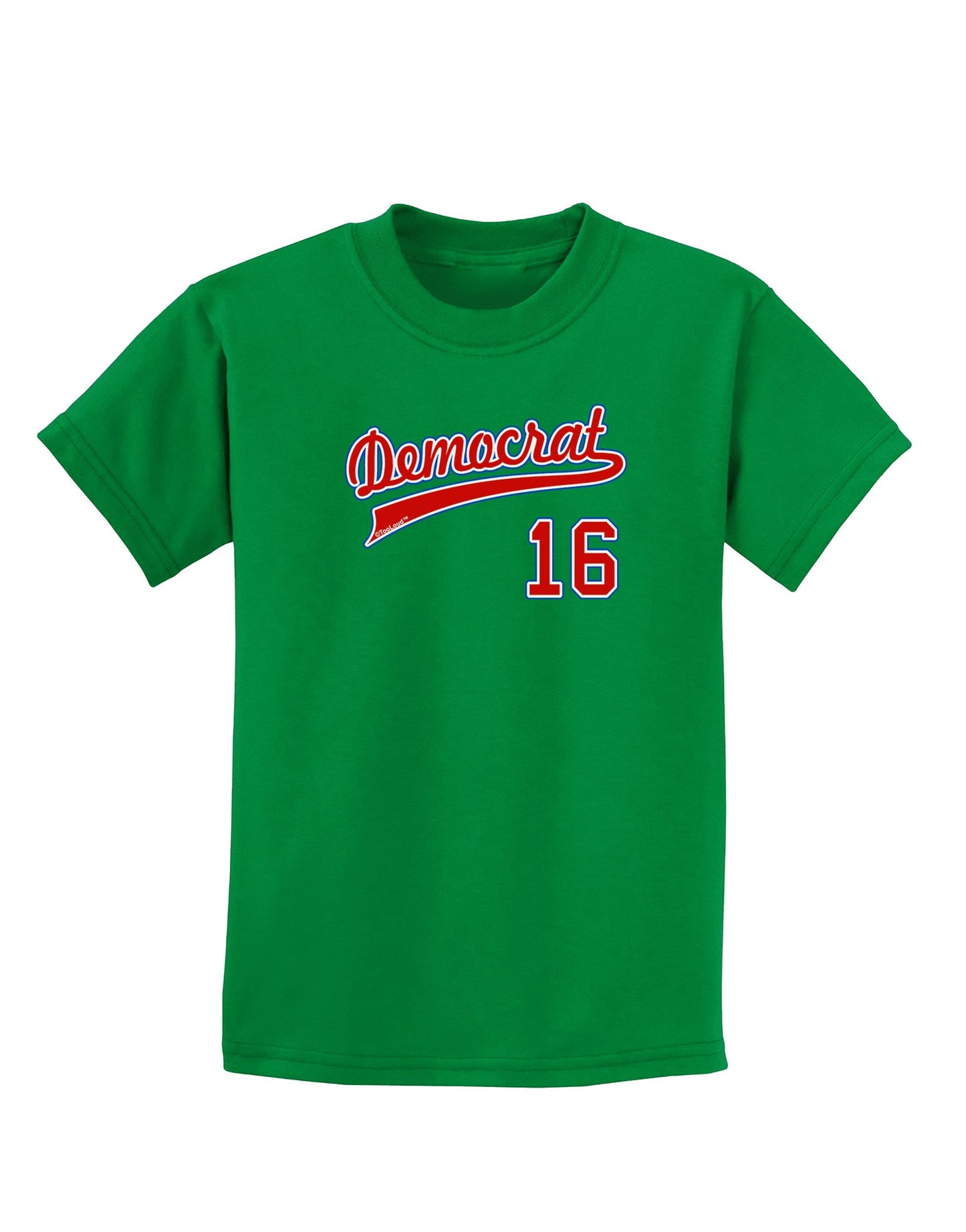 Democrat Jersey 16 Childrens Dark T-Shirt-Childrens T-Shirt-TooLoud-Kelly-Green-X-Small-Davson Sales