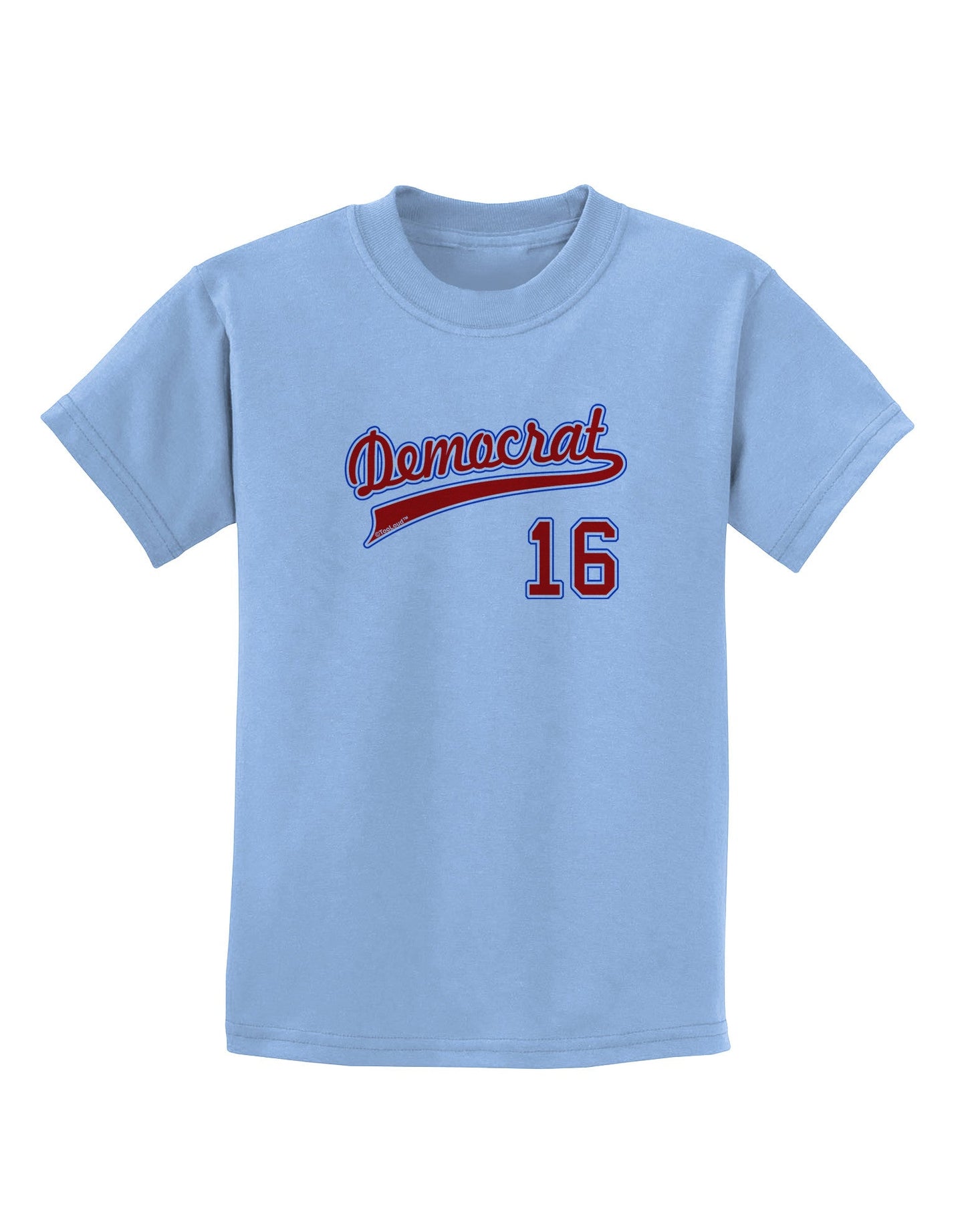 Democrat Jersey 16 Childrens T-Shirt-Childrens T-Shirt-TooLoud-Light-Blue-X-Small-Davson Sales