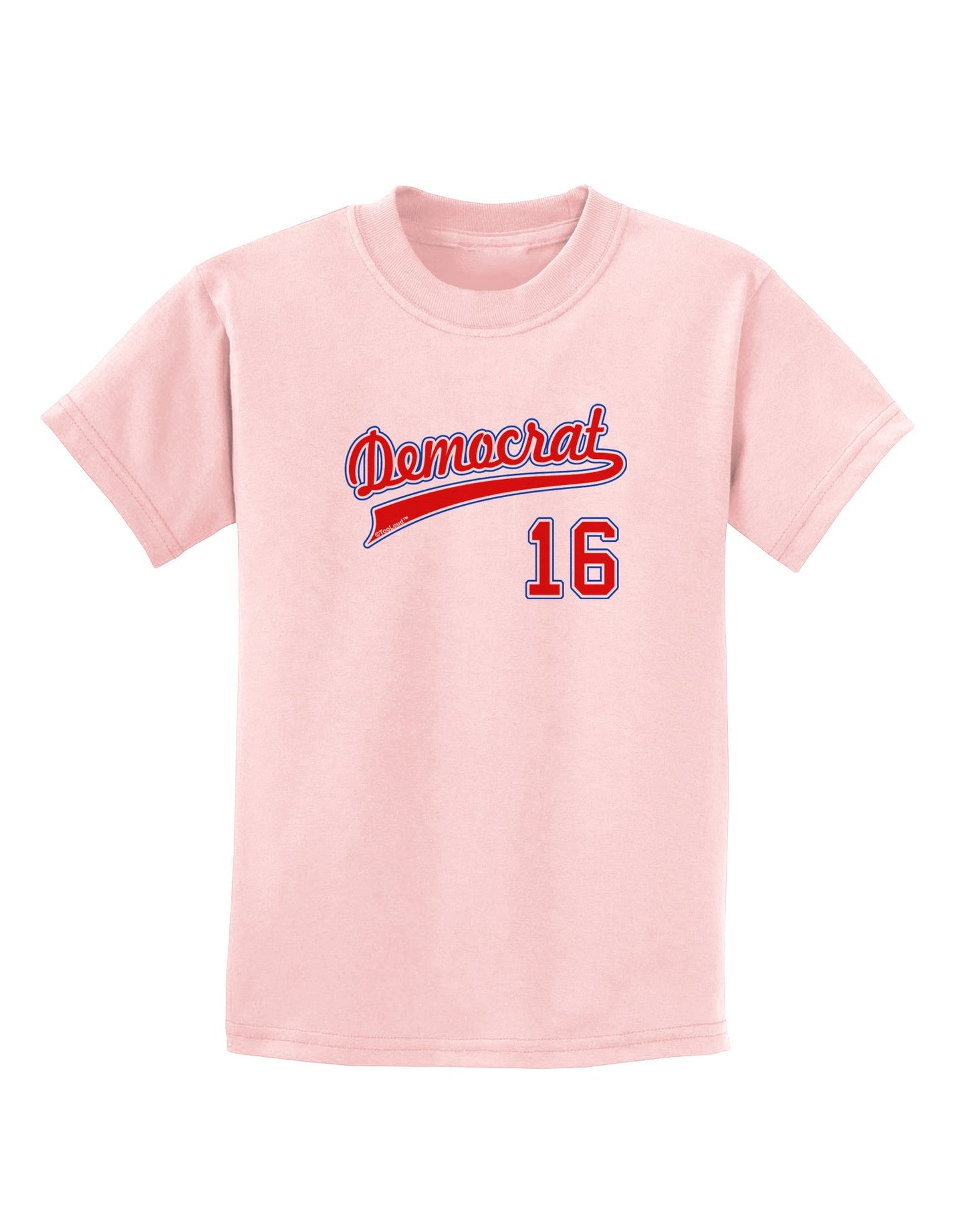 Democrat Jersey 16 Childrens T-Shirt-Childrens T-Shirt-TooLoud-PalePink-X-Small-Davson Sales