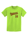 Democrat Jersey 16 Childrens T-Shirt-Childrens T-Shirt-TooLoud-Lime-Green-X-Small-Davson Sales