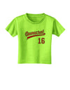 Democrat Jersey 16 Toddler T-Shirt-Toddler T-Shirt-TooLoud-Lime-Green-2T-Davson Sales