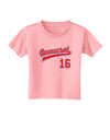 Democrat Jersey 16 Toddler T-Shirt-Toddler T-Shirt-TooLoud-Candy-Pink-2T-Davson Sales